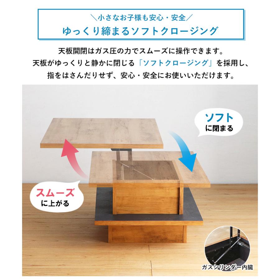 リフトテーブル ガス式で自由に高さ調整可能！ リフトアップテーブル 日本製 昇降テーブル 高さ調節 ガス圧昇降式