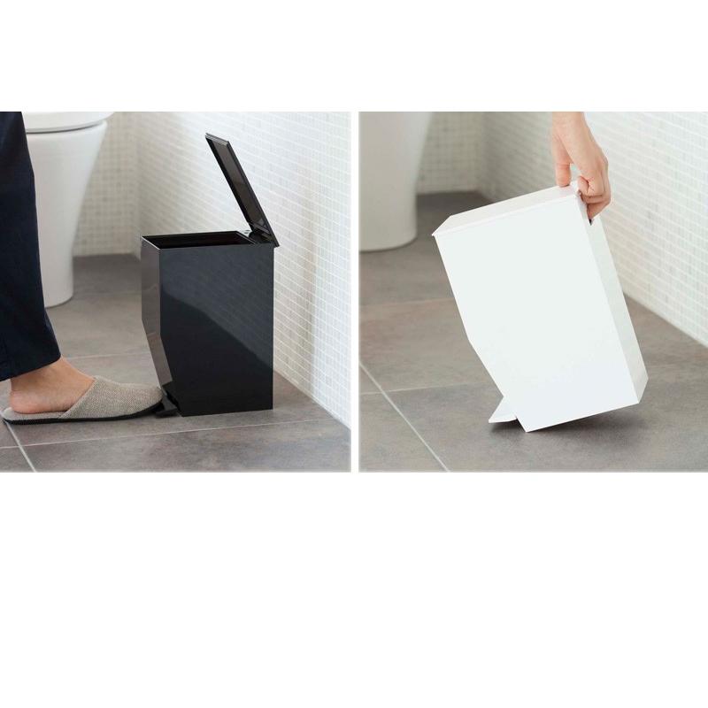 山崎実業 サニタリーボックス ペダル式トイレポット タワー トイレ