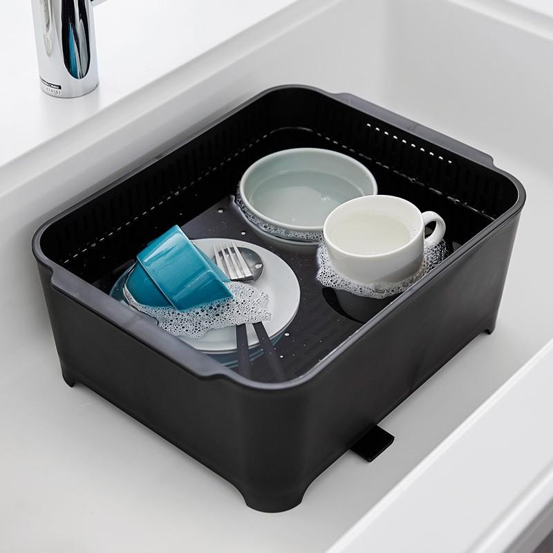 tower 水切りラック 山崎実業 公式 洗い桶 おしゃれ 大容量 容量8.5L