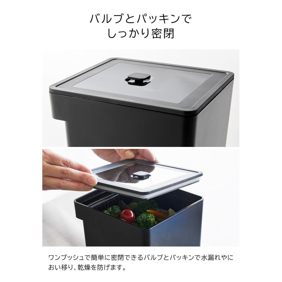 tower タワー 蒸し器 電子レンジ・食洗機対応 ザル付き保存容器 蒸し