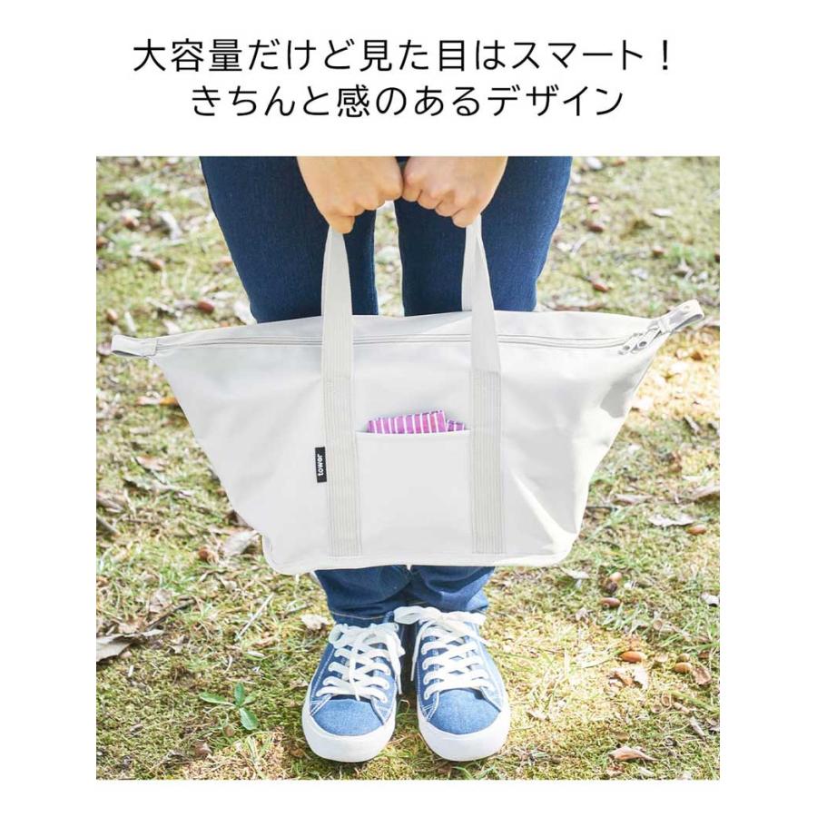 新品。トートバッグ。お弁当入れに！ tower コンビニ弁当が入るバッグ 山崎実業 公式 コンビニお弁当バッグ