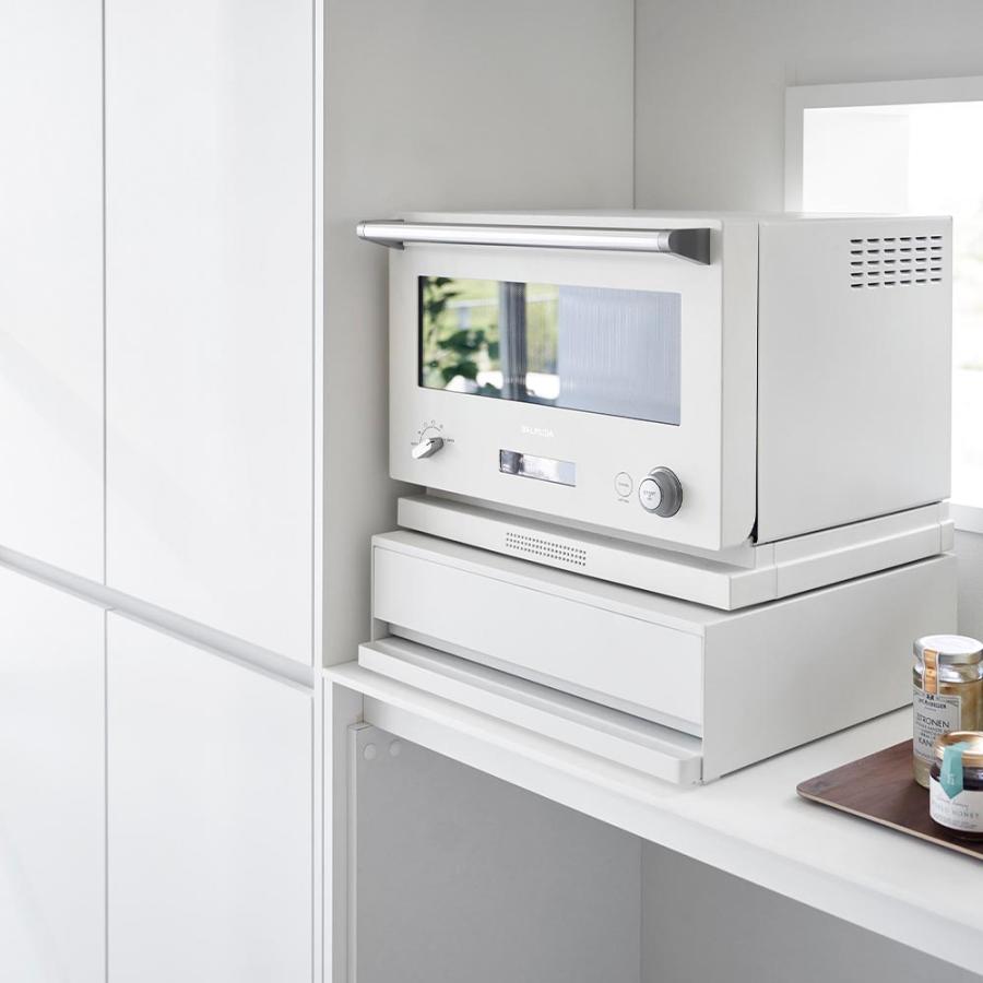 tower ツーウェイ キッチン家電下引き出し&スライドテーブル タワー