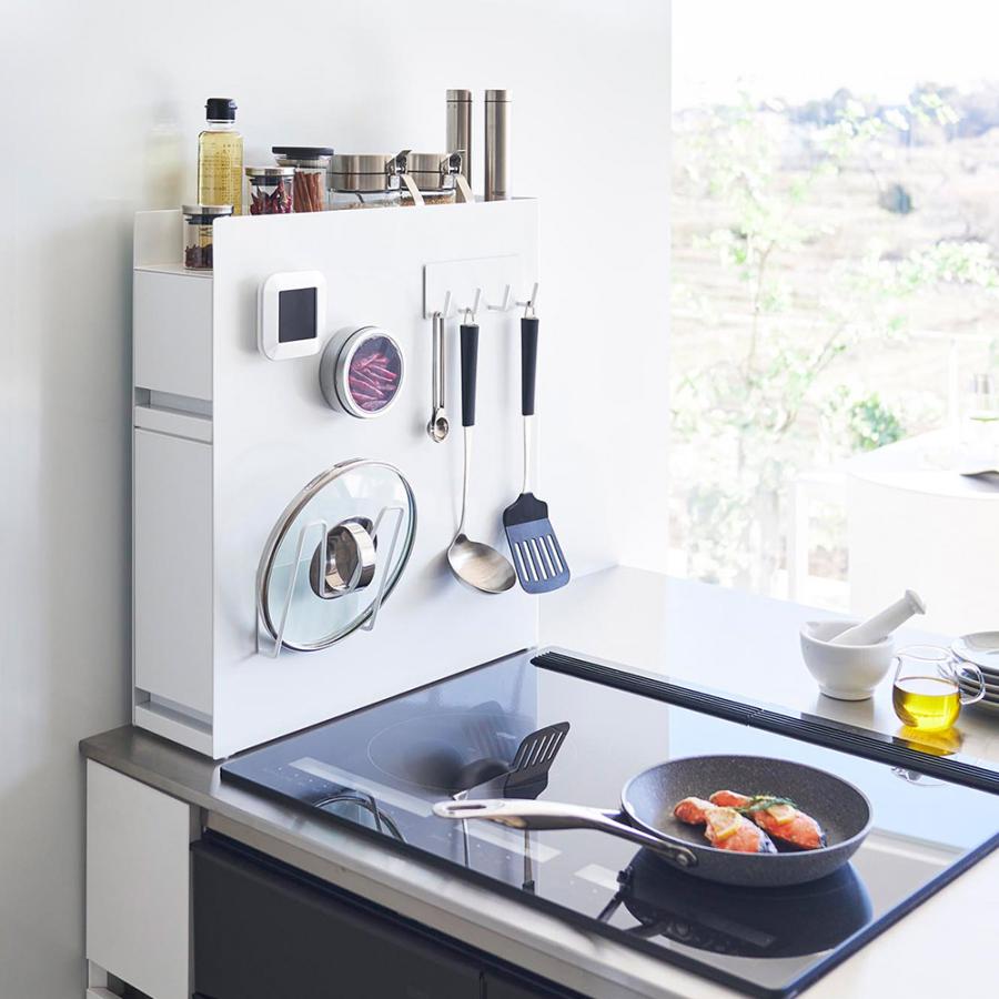 Y 新品 山崎実業 tower 隠せる調味料ラック 2段 キッチン 収納 S tower 山崎実業 公式 隠せる調味料ラック 2段 タワー 調味料ラック