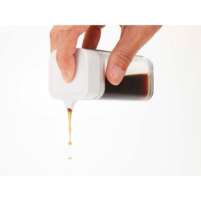 山崎実業 マグネットプッシュ醤油差し 3個セット タワー tower 液だれ