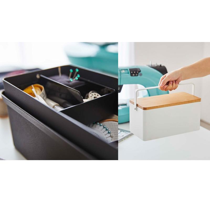 tower 裁縫箱 タワー ソーイングボックス おしゃれ 北欧 針山付き 白