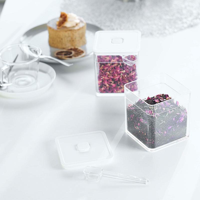 tower スプーン付き バルブ付き密閉保存容器 tower/タワー 山崎実業