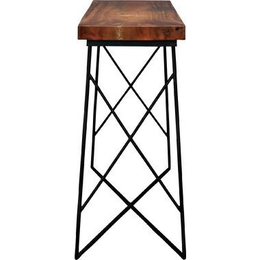 カウンターテーブル 幅140×高さ85cm ハイテーブル テーブル 机 モンキーポッド cafe カフェ おしゃれ 木製 JW-633