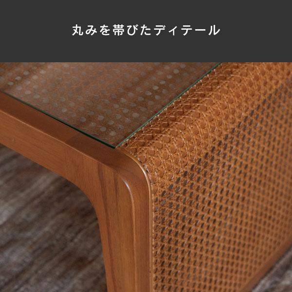センターテーブル テーブル ラタンセンターテーブル ラタンテーブル ローテーブル ガラステーブル 籐 机 PM-501BR_4
