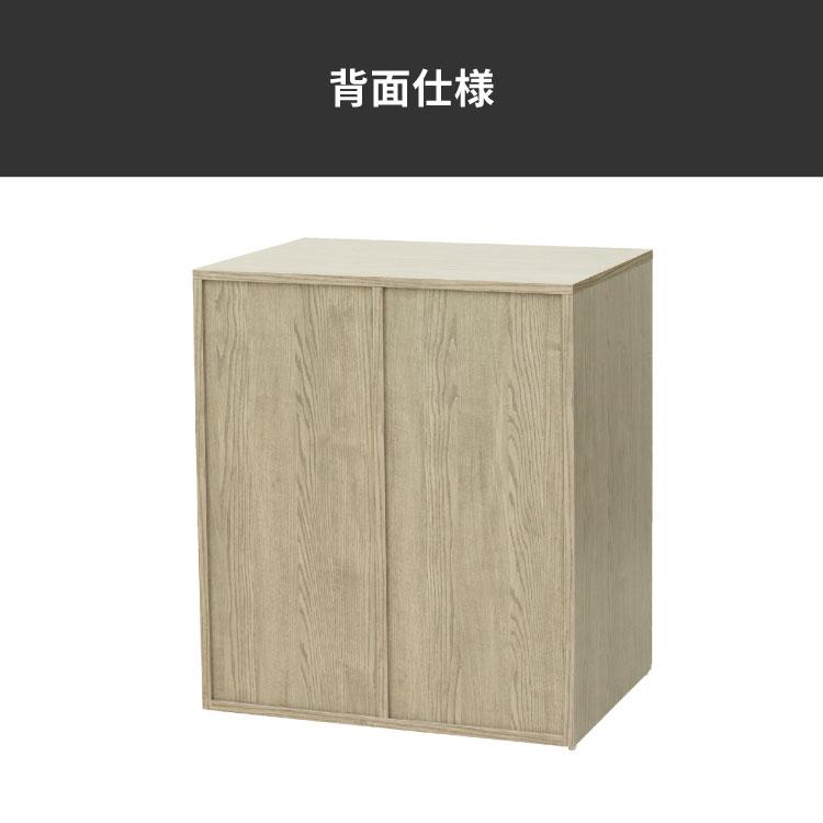 【法人のみ無料配送】 木製ゴミ箱カウンター ゴミ箱2個付き 日本製 国産 ゴミ箱 ダストボックス ゴミ入れ オフィス 事務所 WS-GC(AGR)_3