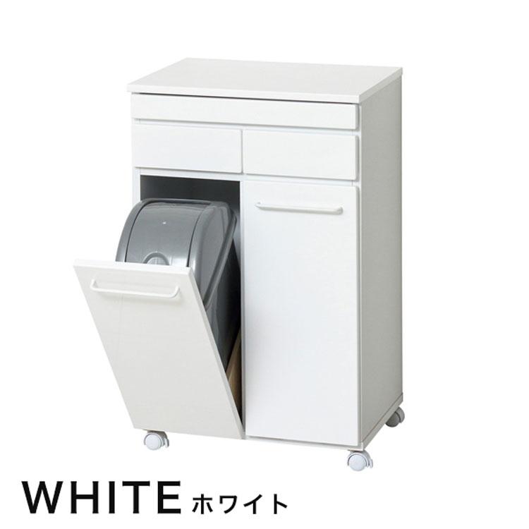 ダストボックス2D 19L×2 ゴミ箱 ごみ箱 分別 フタ付き キャスター付き ペールボックス 収納 キッチン ホワイト ブラウン 23732 23733_7