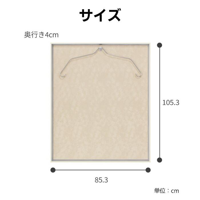 【法人のみ無料配送】ユニフォーム 額縁 Lサイズ ハンガー付き カスタムタイプ Tシャツケース 日本製 国産 L200I-Lの画像