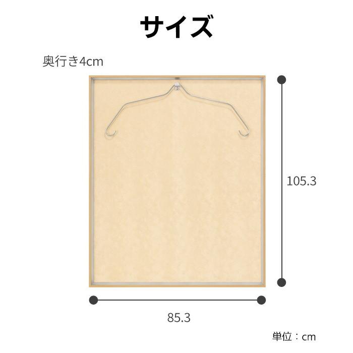 【法人のみ無料配送】ユニフォーム 額縁 Lサイズ ハンガー付き カスタムタイプ Tシャツケース 日本製 国産 L200NA-Lの画像