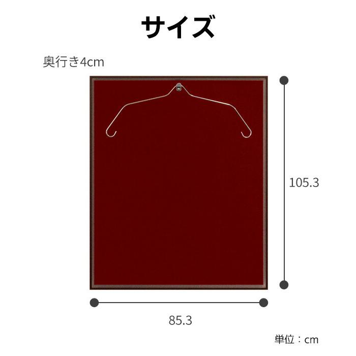 【法人のみ無料配送】ランキング1位 ユニフォーム 額縁 Lサイズ ハンガー付き カスタムタイプ 日本製 国産 L200SP-Lの画像