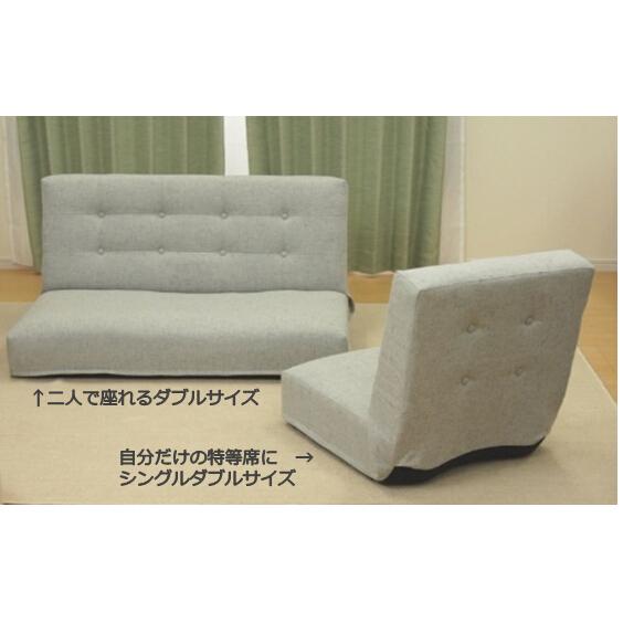 座面の厚いぜいたく座椅子・一人掛け・日本製・ニーノS【送料無料