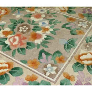 中国 シルク 緞通　段通 玄関マット |  | 02