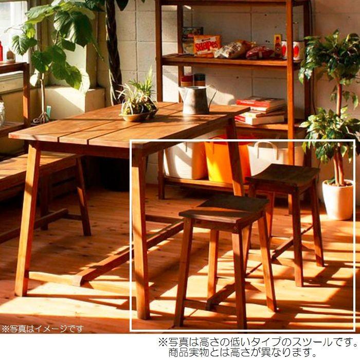 スツール ハイスツール天然木マホガニー材 木製 イス 一人用 椅子