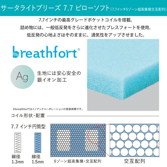 Serta 【正規品】サータ ライトブリーズ 7.7 ピローソフト SDサイズ