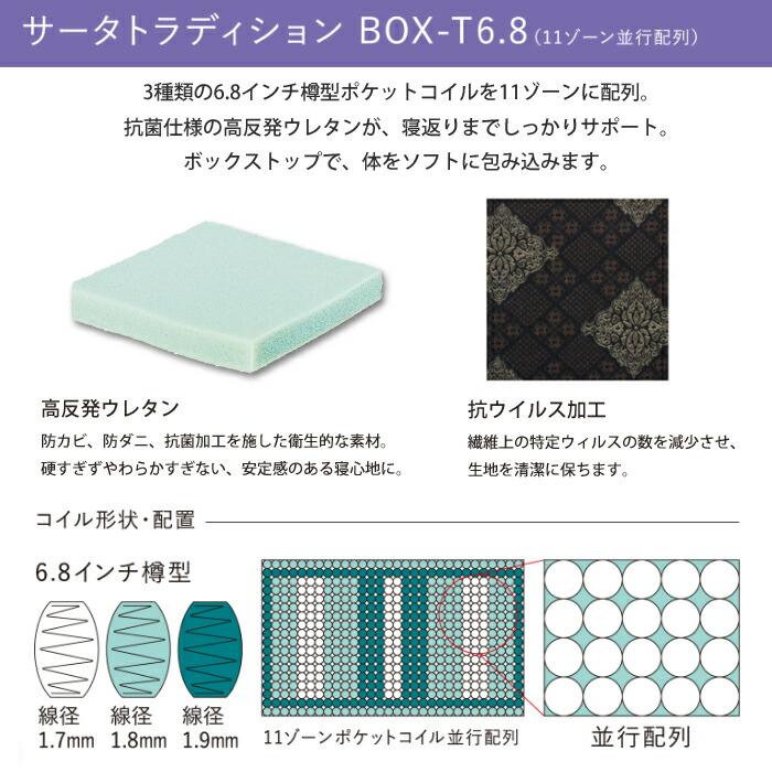 Serta（サータ） 【正規品】サータ トラディション BOX-T 6.8 Dサイズ
