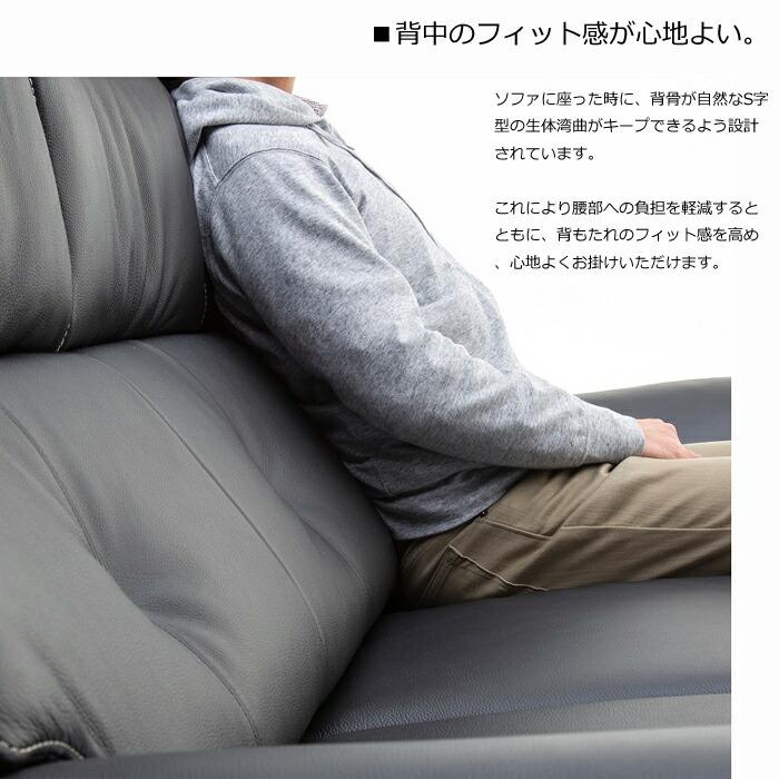 カリモク 2人掛椅子ロング UW7322 幅183cm 選べる木部/選べる張地 布生地（U32グループ）日本製/2Pソファ//ハイバッグ お掃除ロボット対応_5