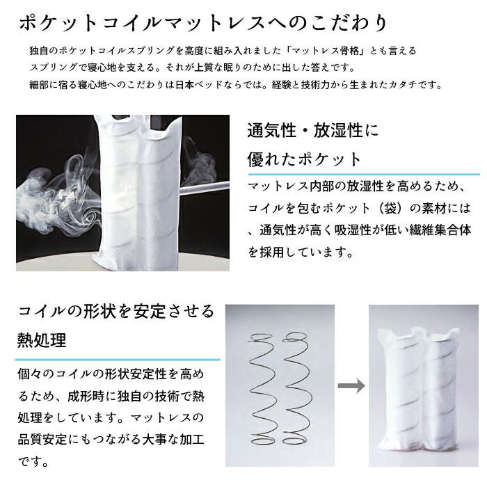 ビーズポケットマットレス 【正規取扱店】 日本ベッド ビーズポケット