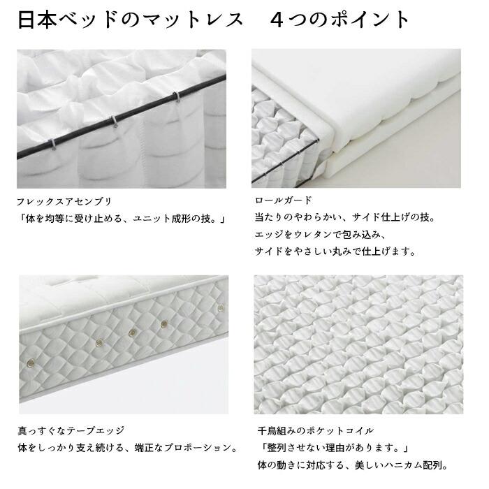 正規取扱店】 日本ベッド ビーズポケット セミダブルサイズ 選べる硬さ