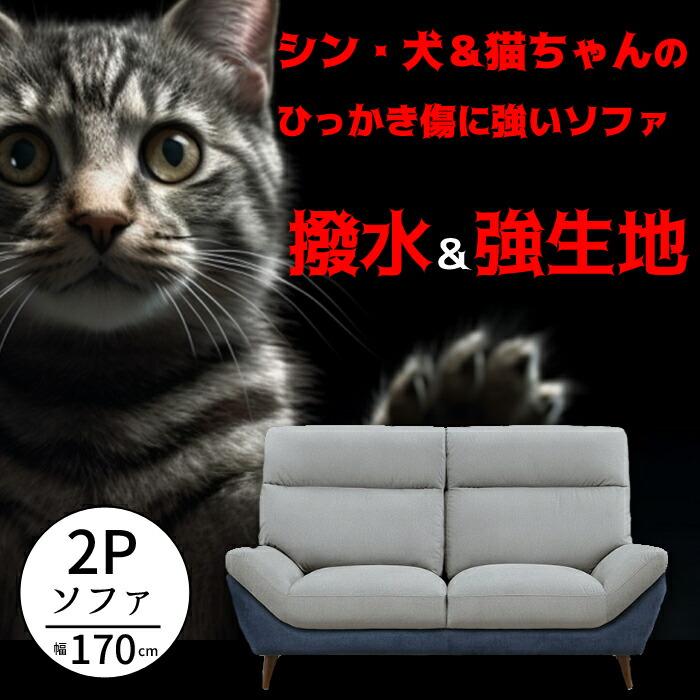 ≪シン・犬＆猫ちゃんのひっかき傷に強いソファ♪≫ 2Pソファ ☆空前