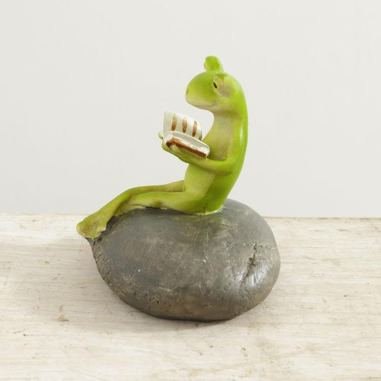 カエル 置物 玄関 かえる グッズ 雑貨 風水 オブジェ アンティーク調