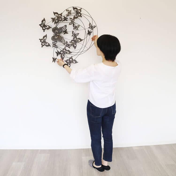 アイアン壁飾り 蝶 ウォールパネル インテリア ウォールアート アート