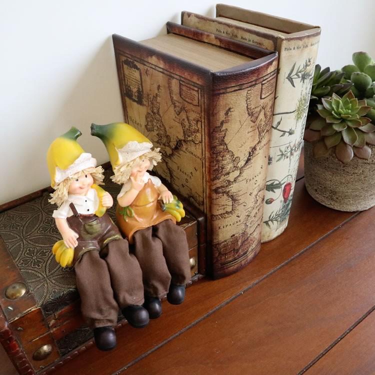 匿名送料無料 金属製の可愛いフルーツのオブジェ 小物入れ 箱付き