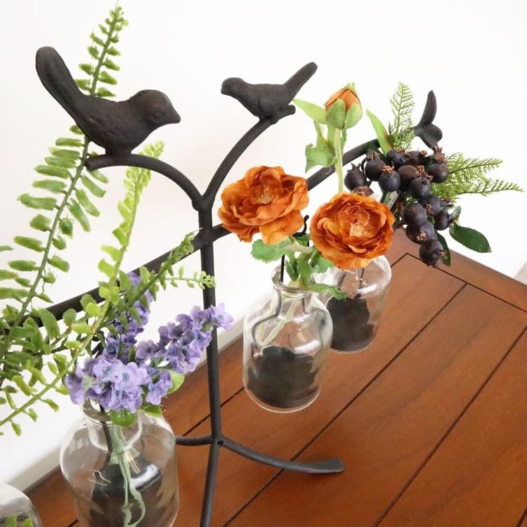 LEDキャンドル用ベース フラワーベース おしゃれ 黒 玄関 花器 LED 