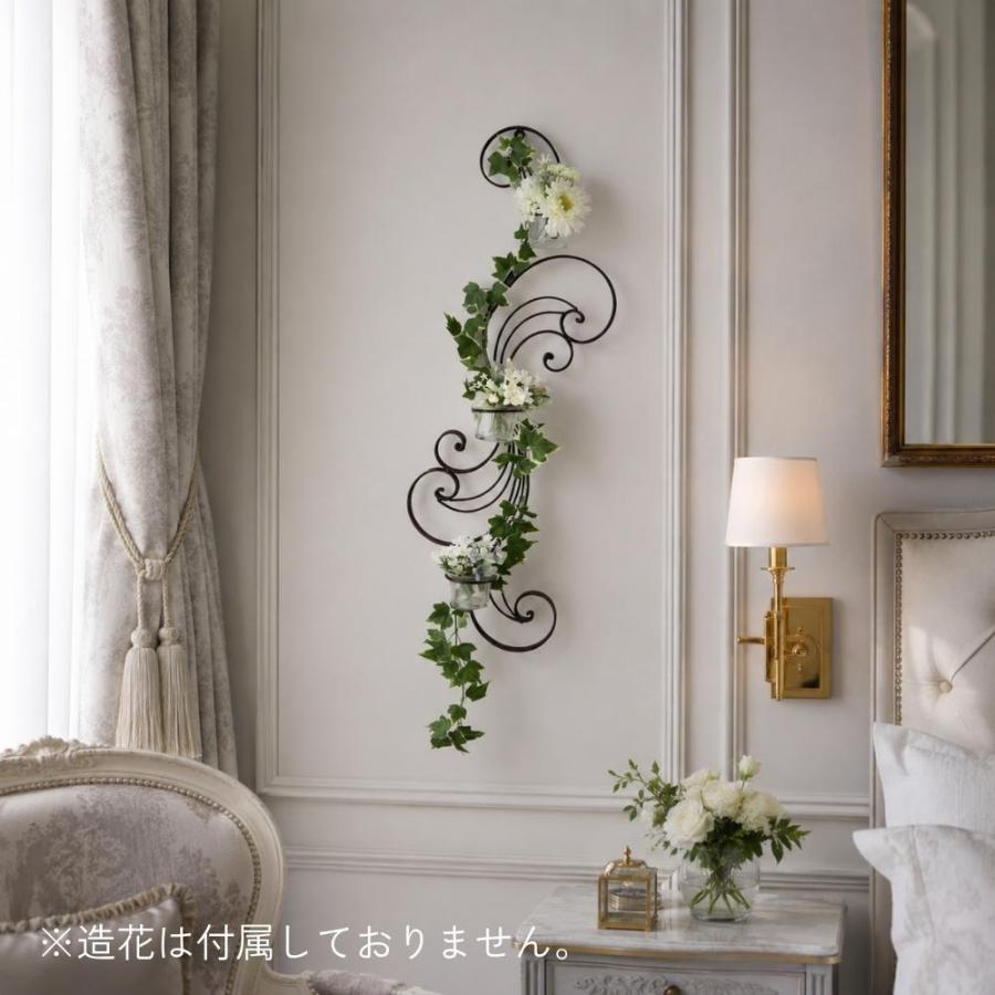 壁飾り インテリア 花瓶 玄関 ウォールデコ アイアン 壁掛け 北欧