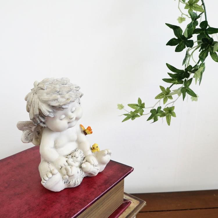 エンジェル 置物 かわいい 玄関 飾り おしゃれ 天使 子供 オブジェ