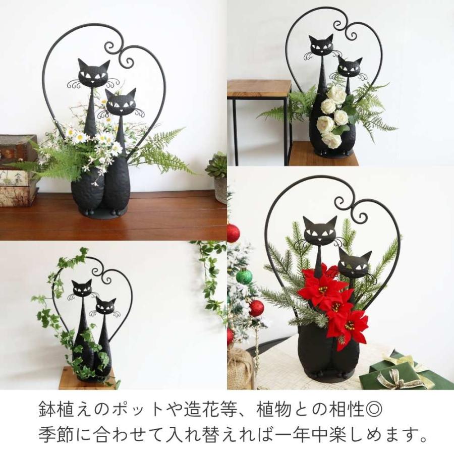 鉢カバー ガーデニング 猫 インテリア 植木鉢 置物 プレゼント 植木鉢