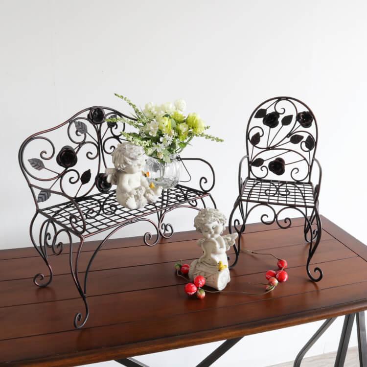 花台 アイアン プランタースタンド 室内 雑貨 ディスプレイ台 鉢花置き