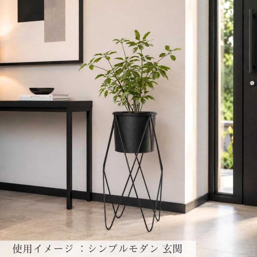 フラワースタンド アイアン 室内 プランタースタンド 黒 おしゃれ 花台