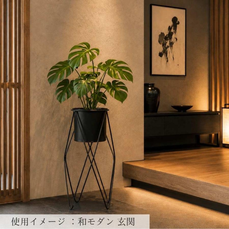 フラワースタンド アイアン 室内 プランタースタンド 黒 おしゃれ 花台