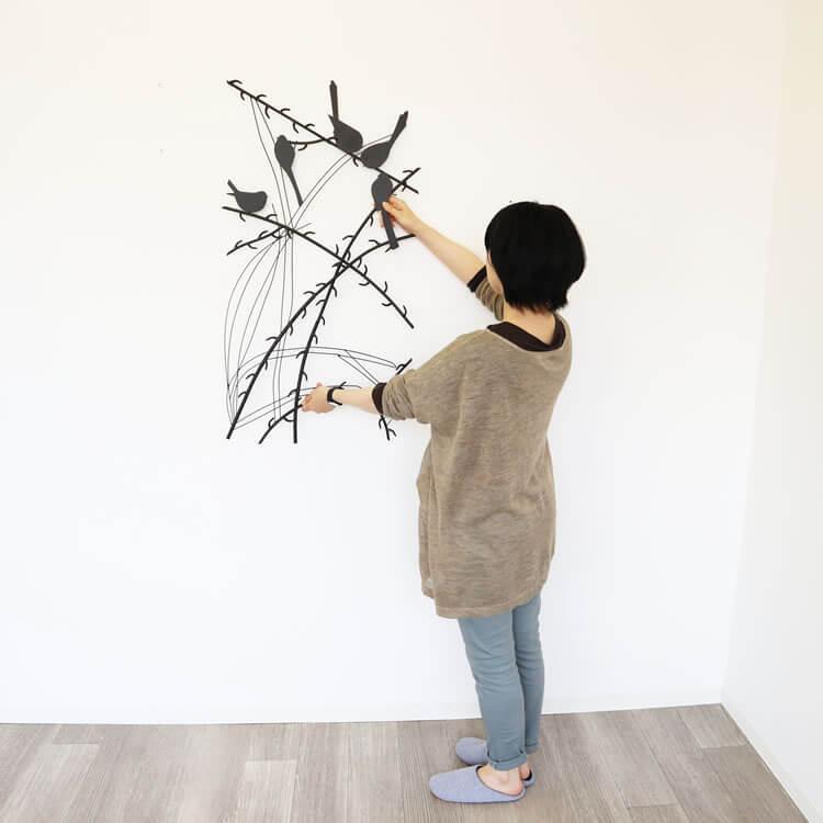 アートパネル アイアン壁飾り 小鳥 ウォールパネル 絵画 インテリア ウォールアート 玄関 リビング 壁掛けアート 壁飾り アイアン 絵 おしゃれ_7