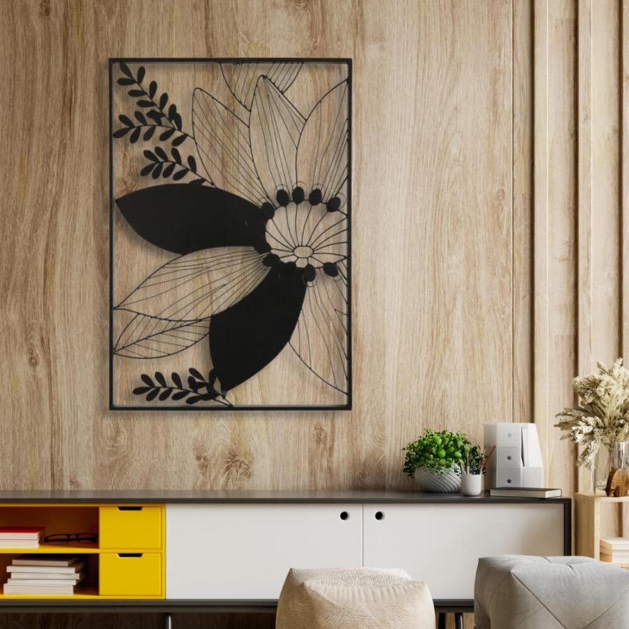アートパネル アイアン壁飾り 花 ウォールパネル 絵画 インテリア