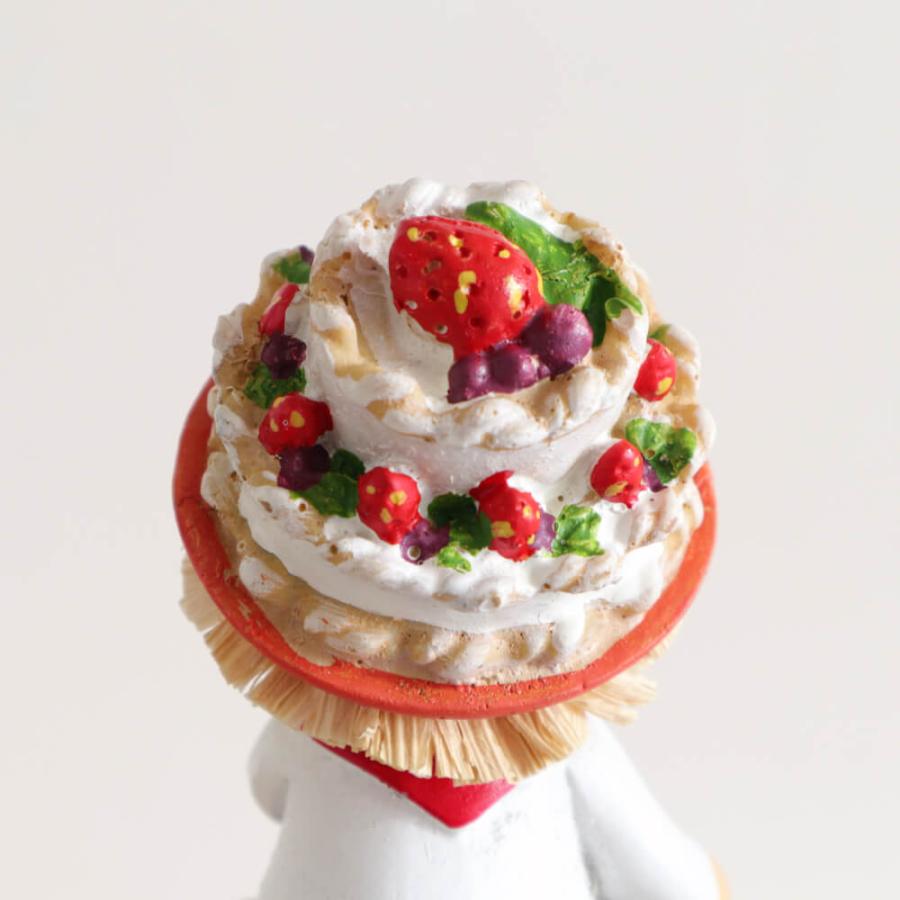 置物 玄関 かわいい オブジェ ケーキ こびと 妖精 お座り人形 リビング