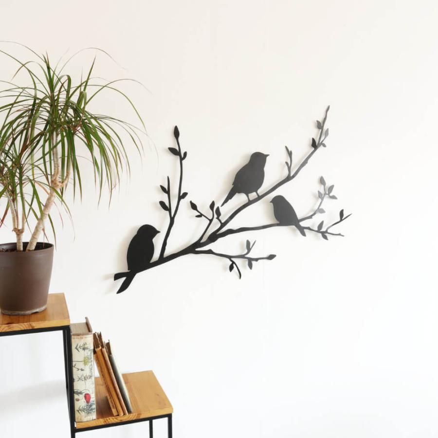 アートパネル アイアン壁飾り 鳥 風景 モノトーン 絵画 インテリア