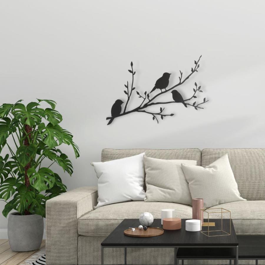 アートパネル アイアン壁飾り 鳥 風景 モノトーン 絵画 インテリア