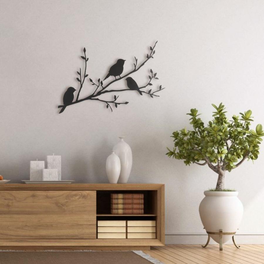 アートパネル アイアン壁飾り 鳥 風景 モノトーン 絵画 インテリア