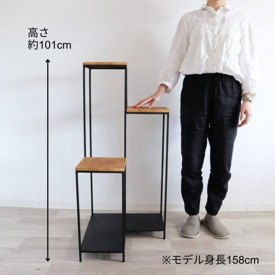 プランタースタンド アイアン インテリア 花台 フラワースタンド おしゃれ 室内 棚 玄関 リビング 飾り台 コーナーラック フラワーラック