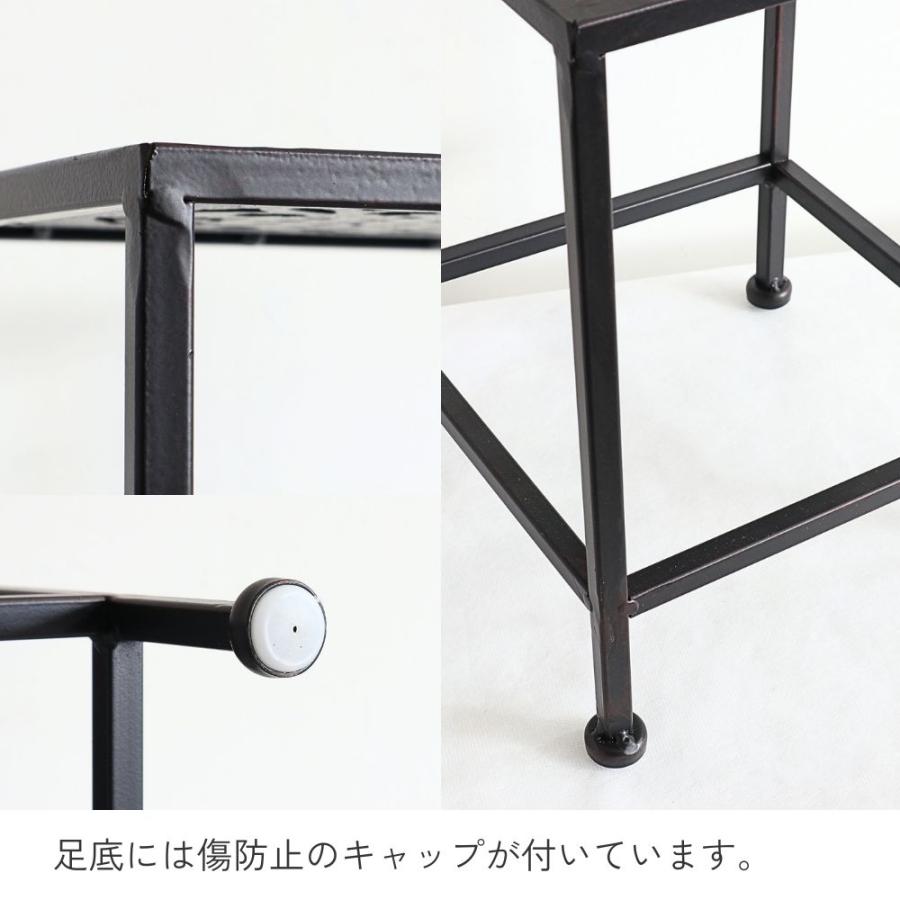 フラワースタンド 花台 アイアン アンティーク クラシック 2511IFH008 花台 アイアン シンプル 四角 アンティーク調 レトロ おしゃれ