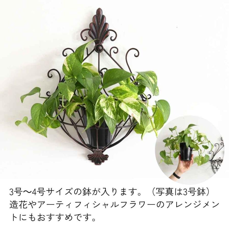 アイアン ウォールプランター 壁掛けプランター アンティーク調