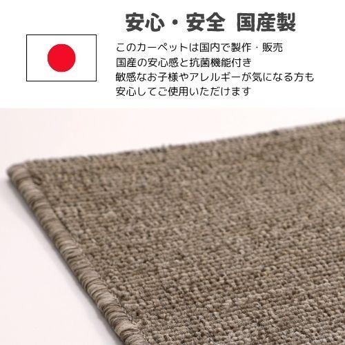 ラグ カーペット 防ダニ 国産 江戸間 2帖 2畳 176×176cm 抗菌 オール