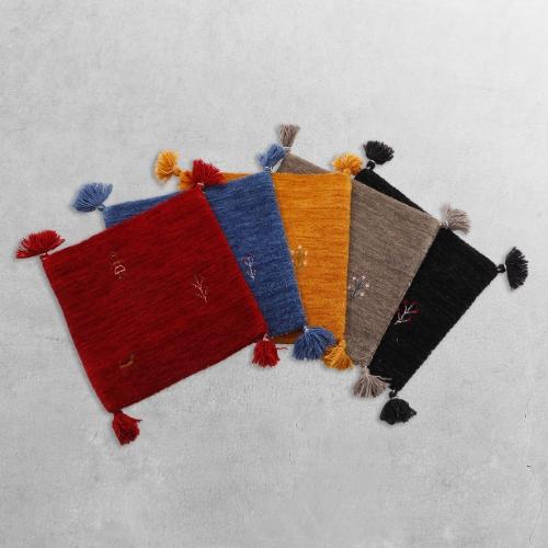 ギャベ ギャッベ 40x40cm マット ラグ チェアマット インド 海外製 インド製 座布団 手織り 年中使えるインテリアマット ウール レトロ おしゃれ お洒落 可愛い |  | 07