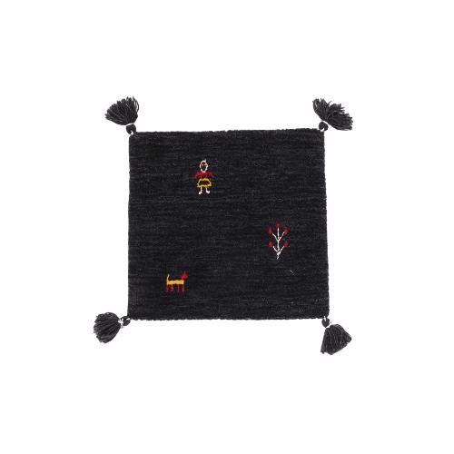 ギャベ ギャッベ 40x40cm マット ラグ チェアマット インド 海外製 インド製 座布団 手織り 年中使えるインテリアマット ウール レトロ おしゃれ お洒落 可愛い |  | 02