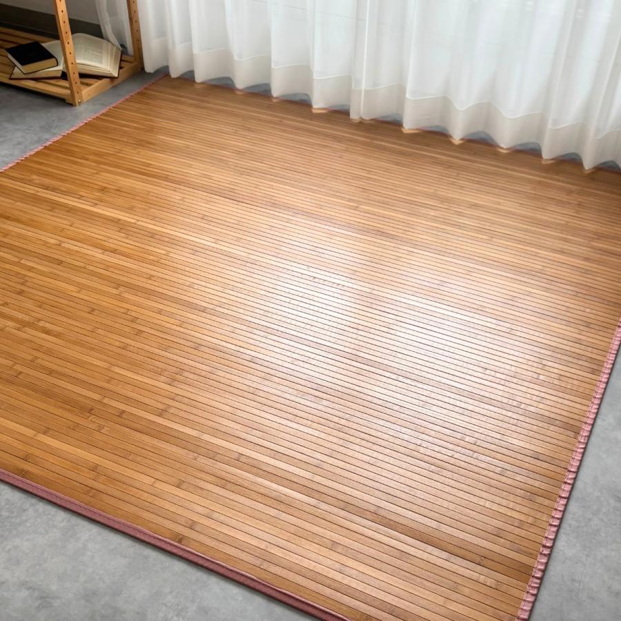 竹ラグ ラグ カーペット バンブーラグ 夏用 130×180 約1.5畳 1.5帖 冷感ラグ ひんやり さらさら 涼しい 和室 じゅうたん おしゃれ お洒落 ふかふか ウレタン |  | 12