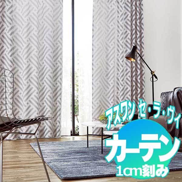 カーテン プレーンシェード アスワン セラヴィ C Estlavie Make Elegance E7077 7078 柄出し縫製 約2倍ヒダ Supersport Tn